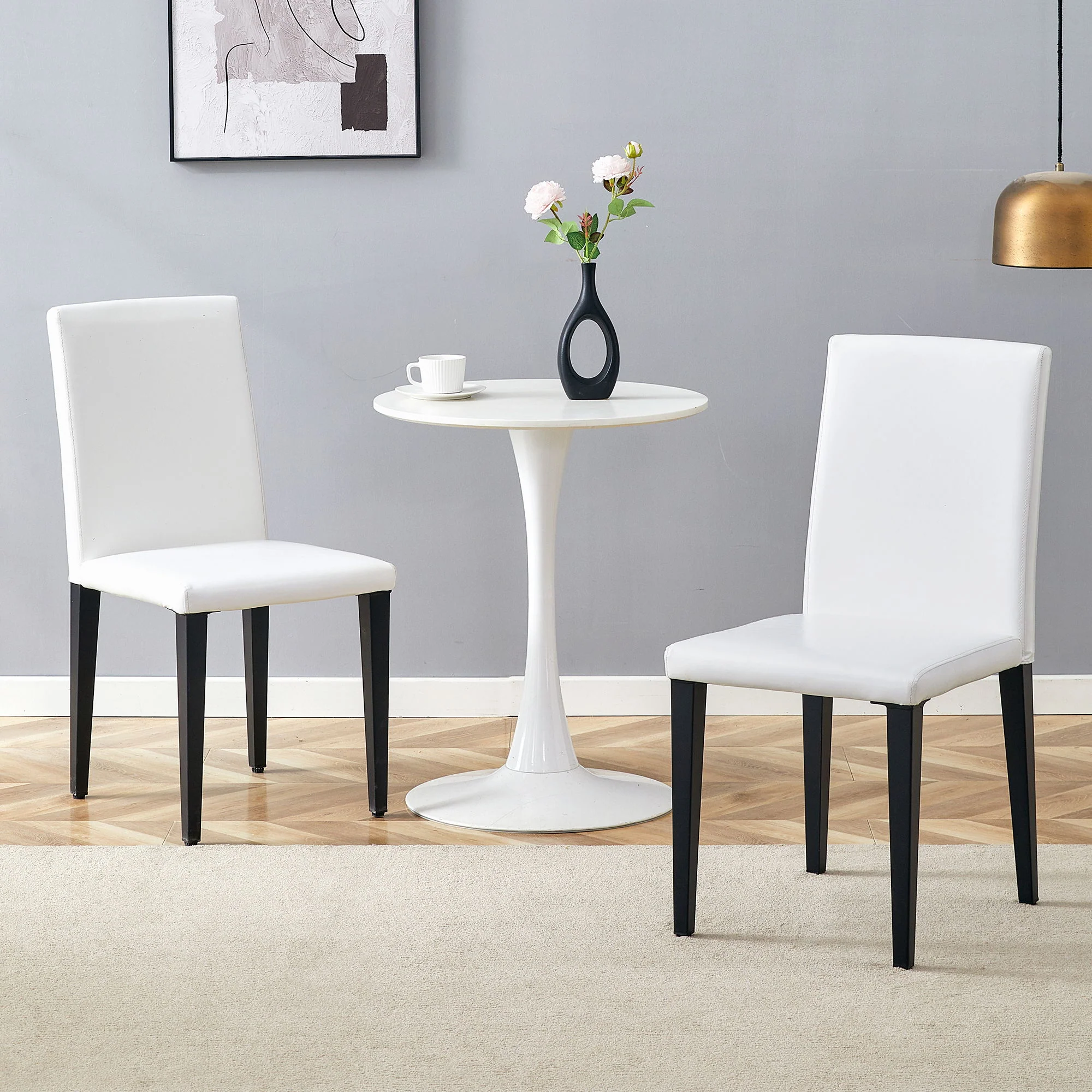 Versatile Dining Chairs With Comfortable Design And Metal Legs - Image 10