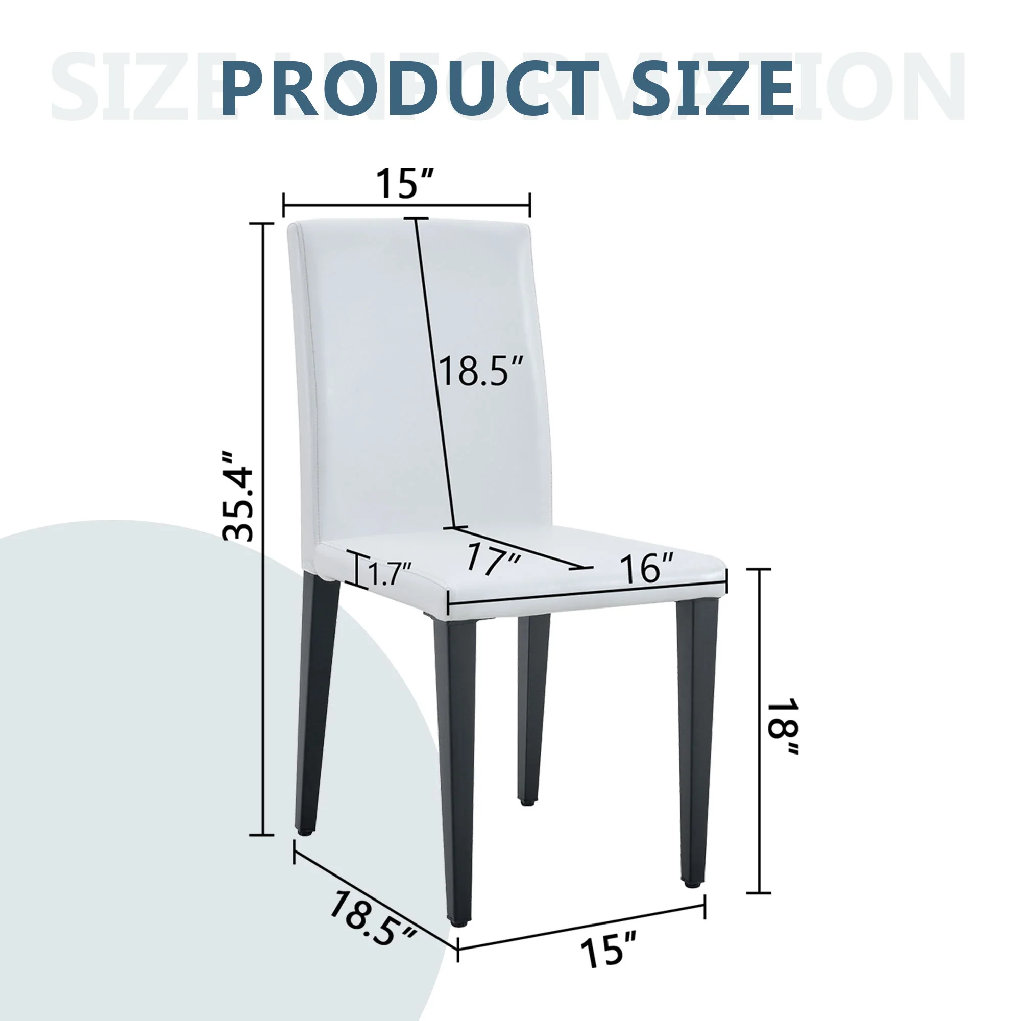 Versatile Dining Chairs With Comfortable Design And Metal Legs - Image 12