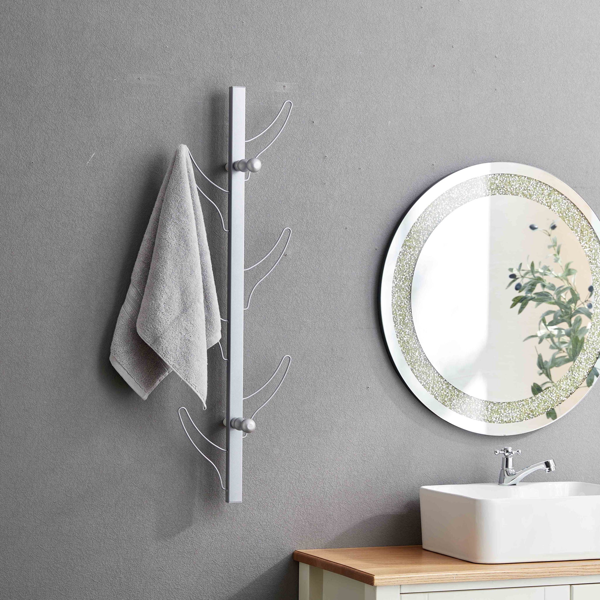 Vertical Eight Hook Coat Rack Wall Mount - Image 6