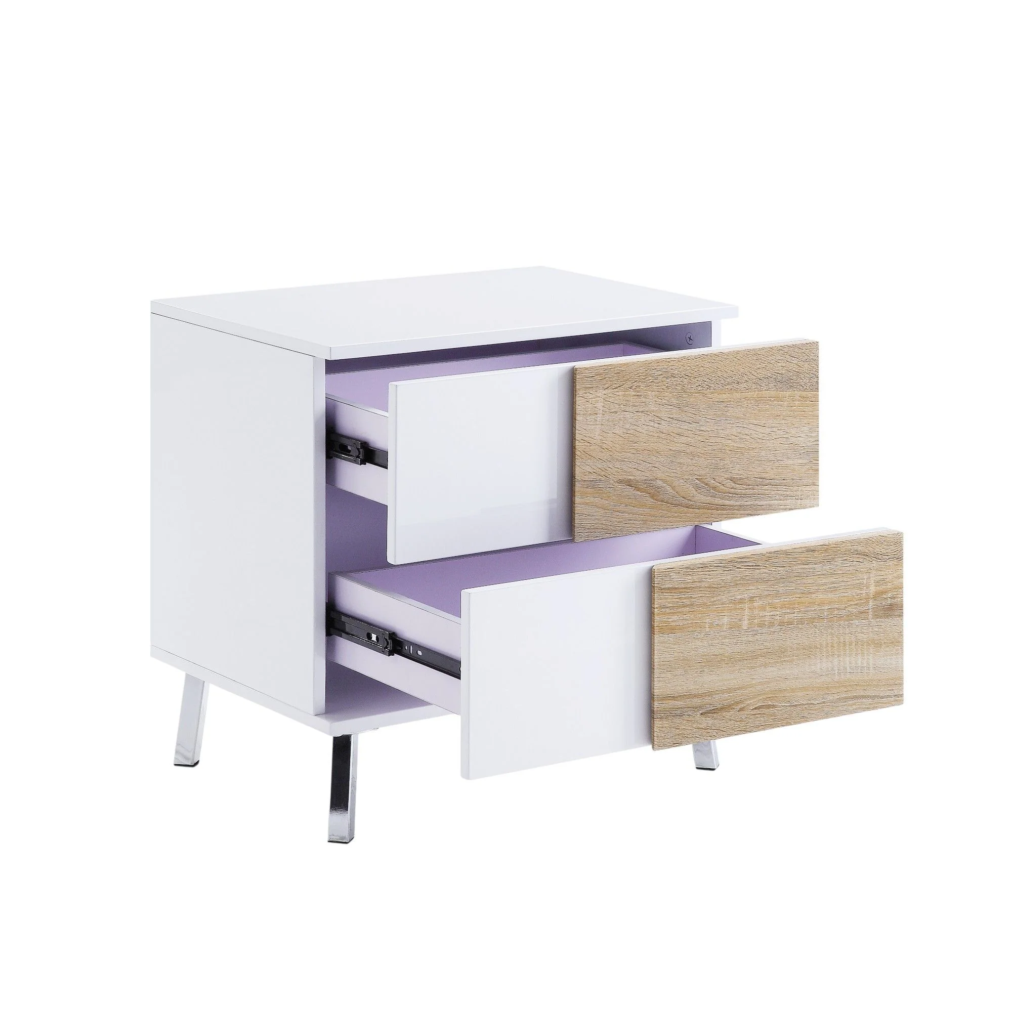 Verux - High Gloss End Table - White - Image 4