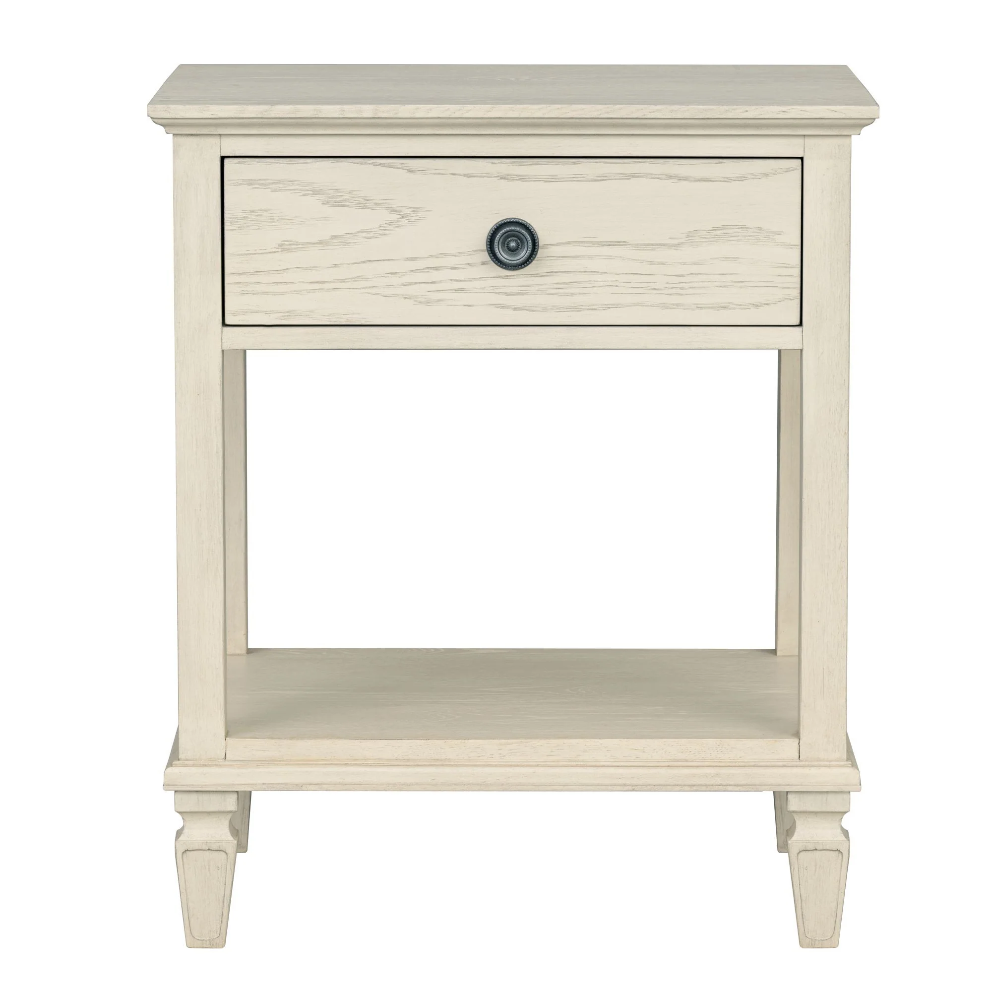 Victoria - One-Drawer Bedside Table With Shelf - Antique Cream - Image 2