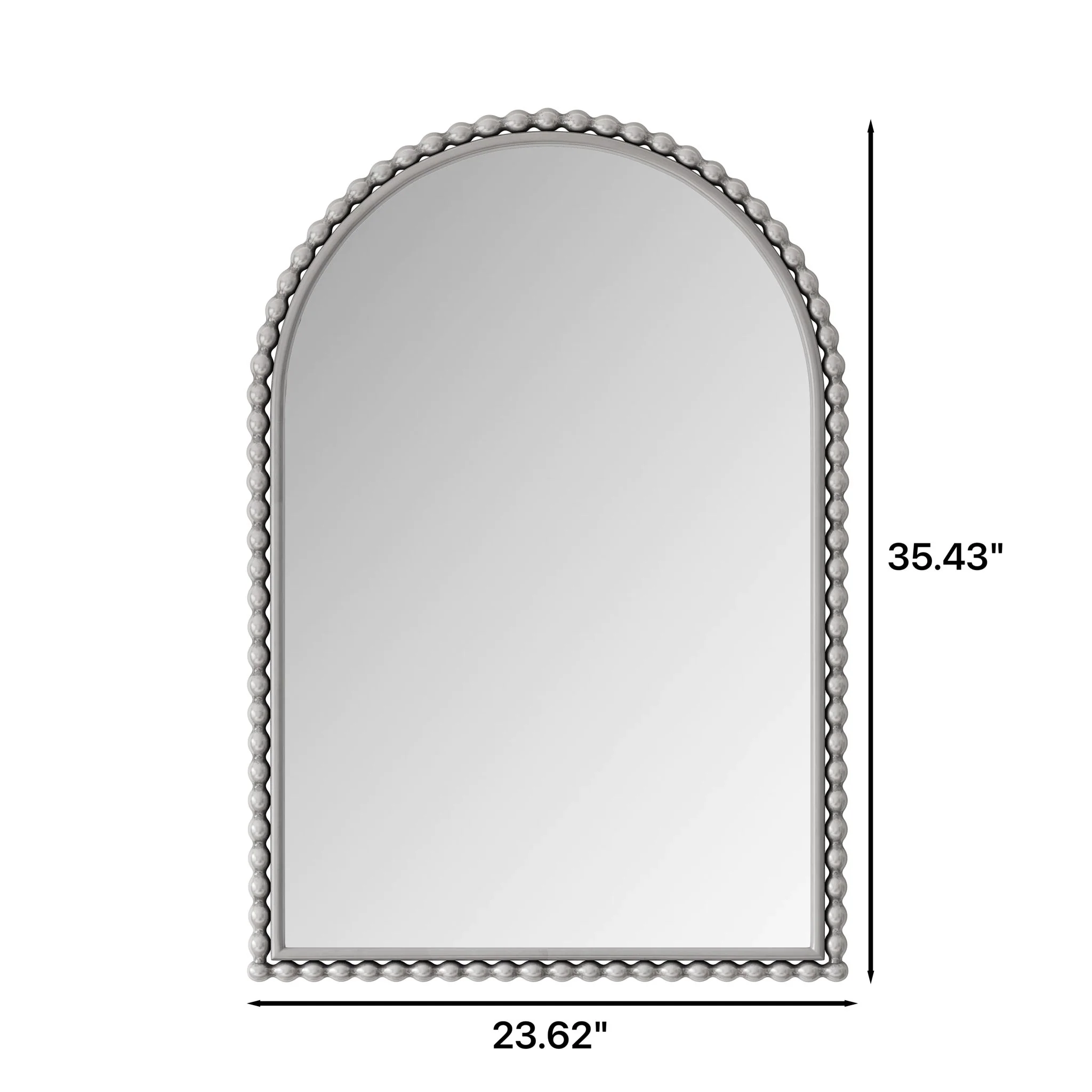 Vintage Iron Art Arch Mirror, Wall Hanging Or Table Display - Image 4