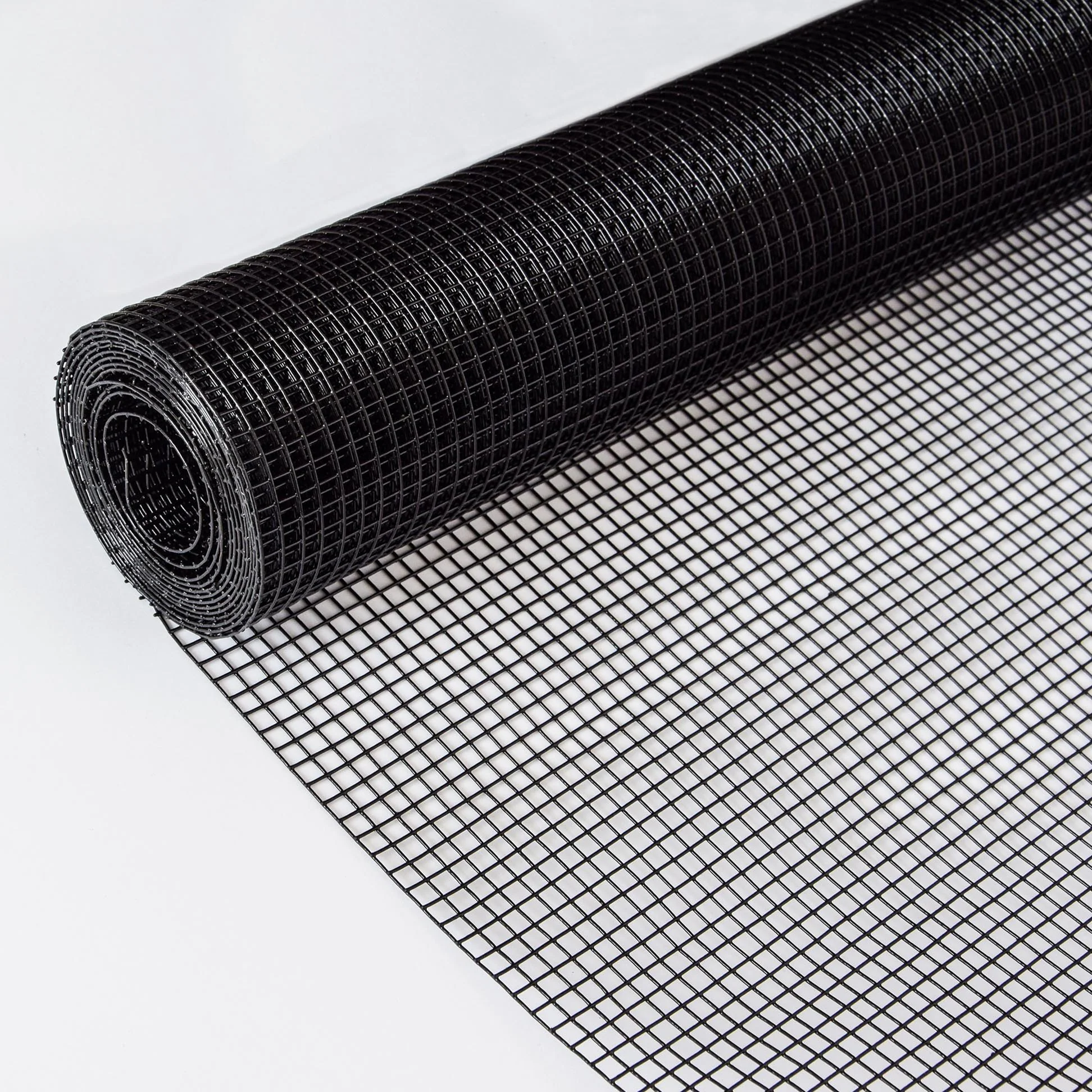 Vinyl Coated Hardware Cloth 19 Gauge Welded Wire Fence For Poultry Netting And Chicken Coop - Black