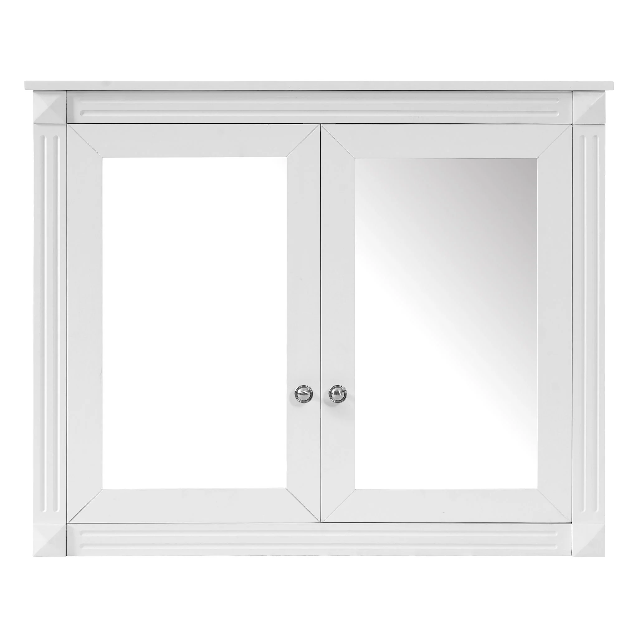 Wall-Mounted Medicine Cabinet With 2 Mirrors, Adjustable Shelves - Image 2