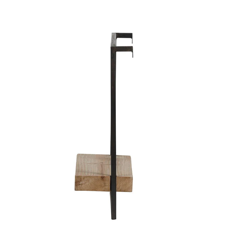 Wall Shelf, Wall Hanging Decor, Home Decor Accent - Black / Brown - Image 3