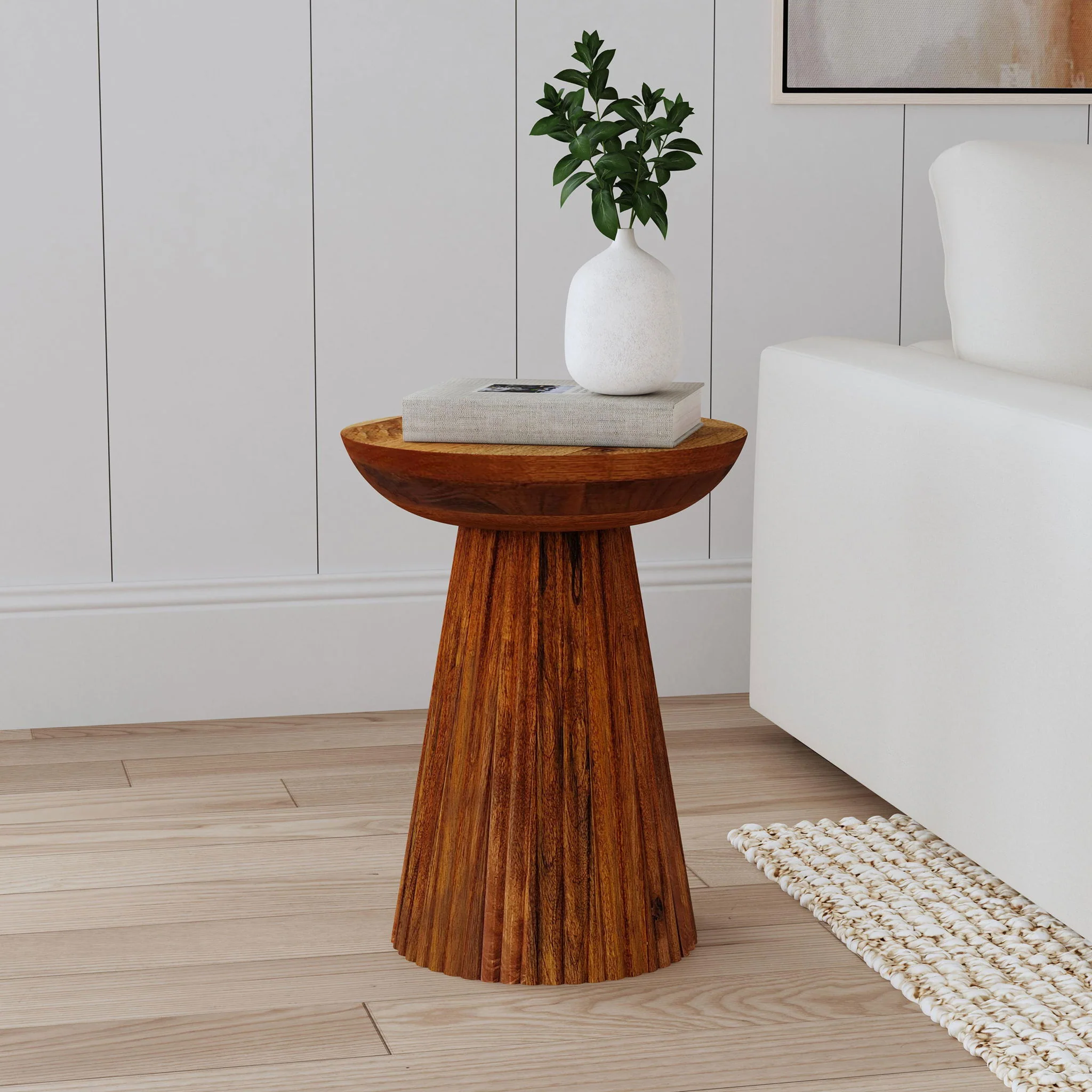 Waters - Round Accent Side Table - Honey - Image 4