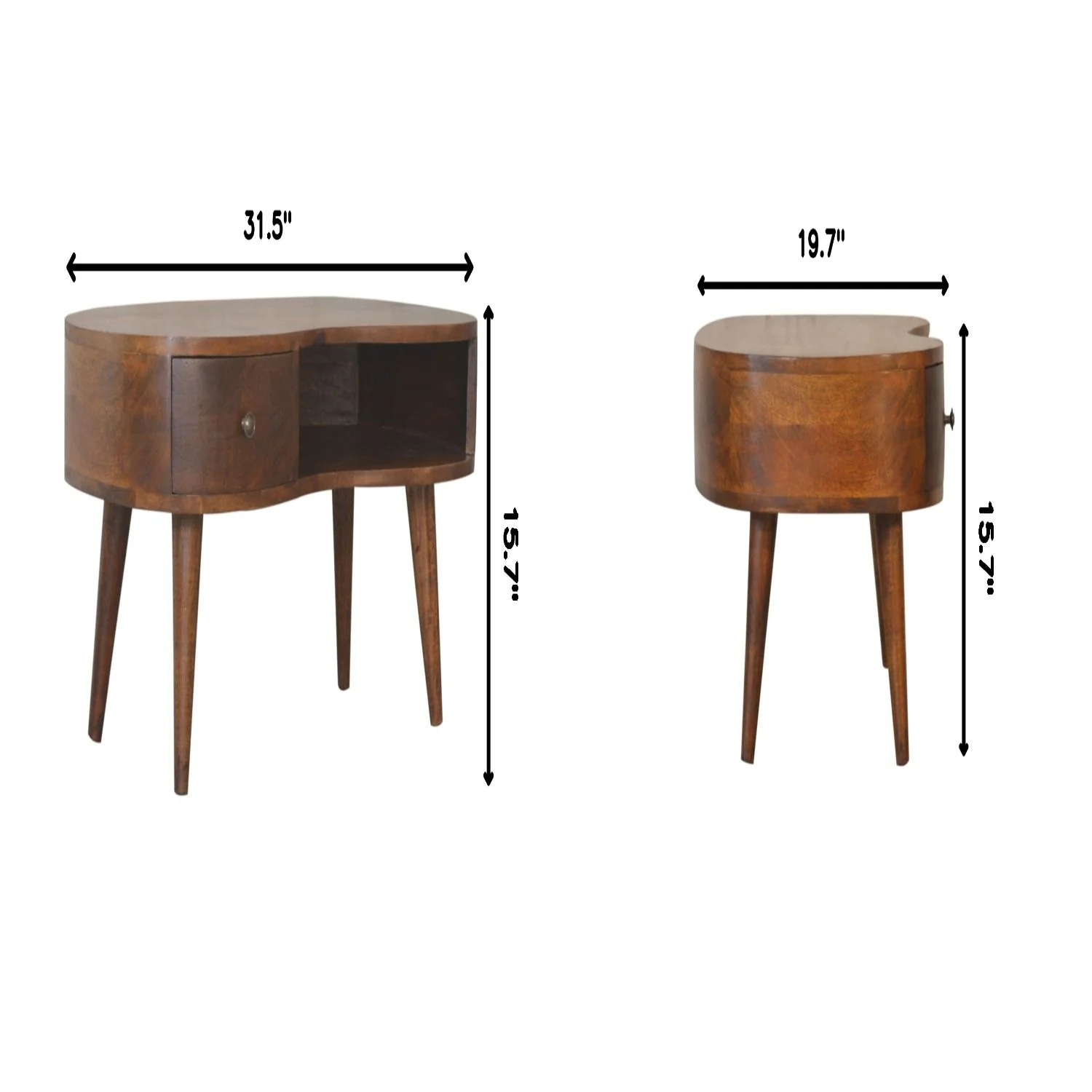 Wave Coffee Table With 1 Drawer - Image 14