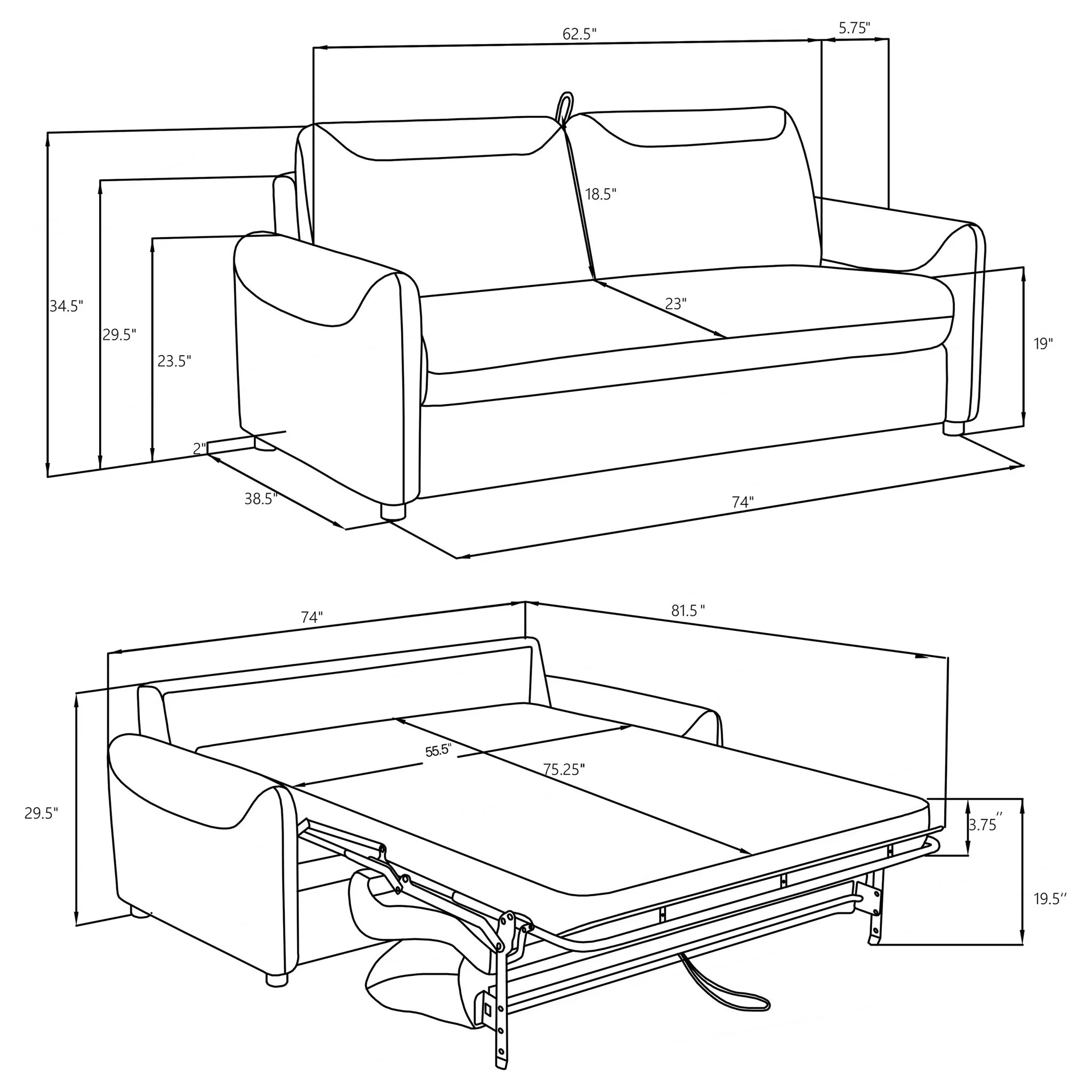 Welker - Sleeper Sofa - Image 4