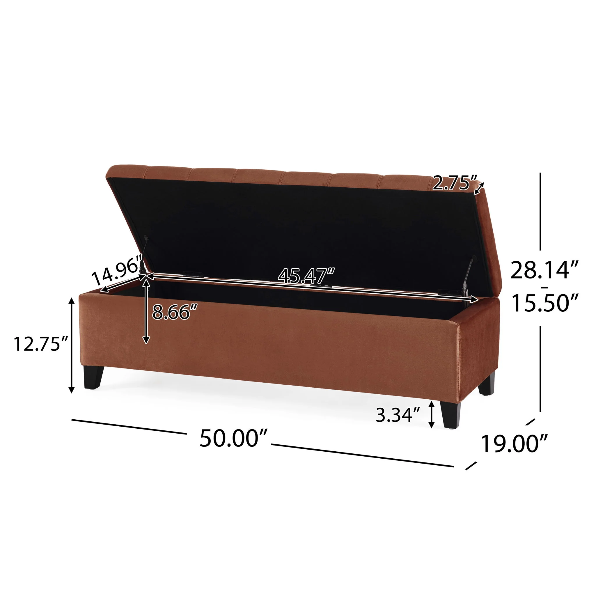 Wendover - Elegant Tufted Storage Bench With Lift-Up Top And Birch Wood Legs - Image 12