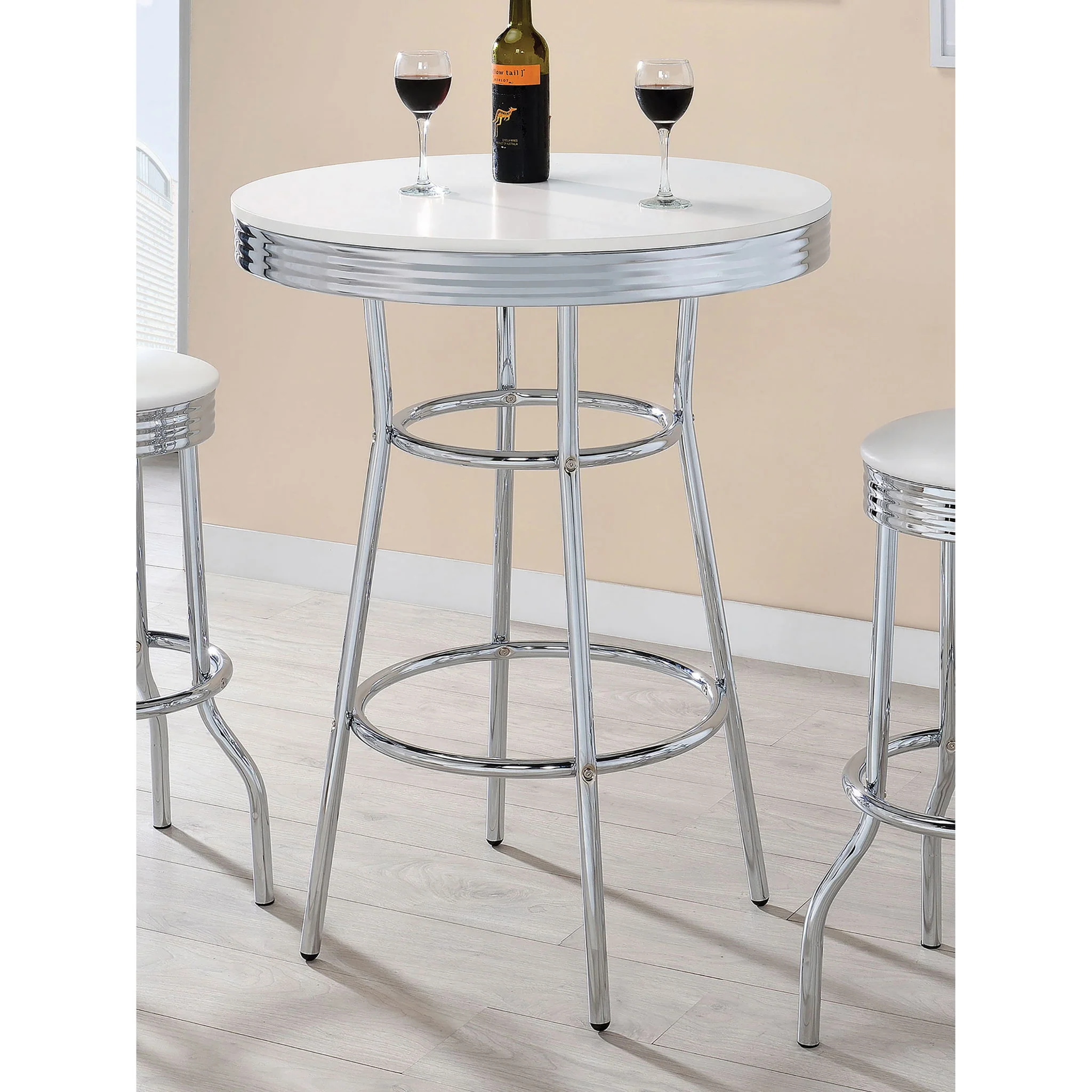 Werner - Round Bar Table - White - Image 3