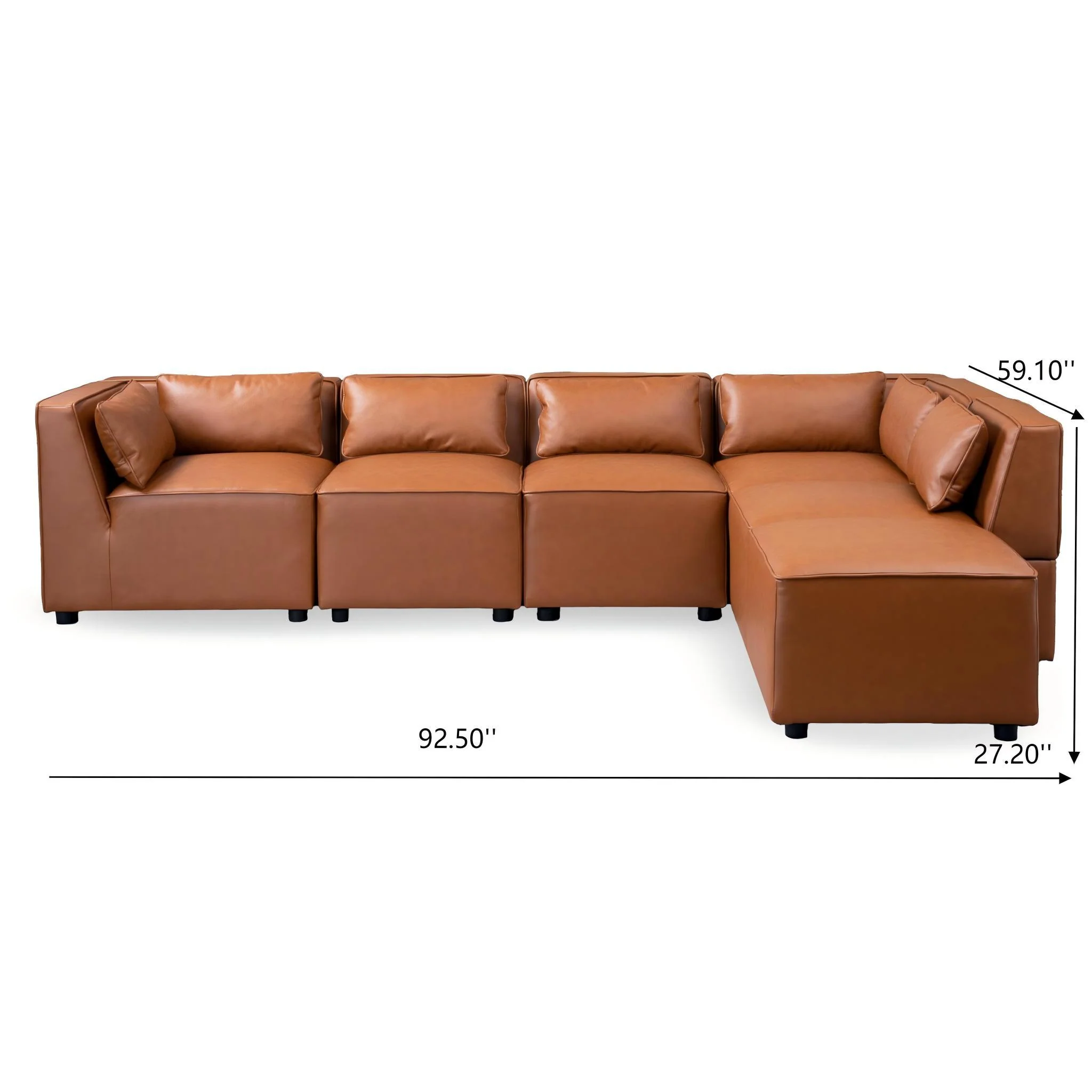 Wexford - Modular Sofa - Cognac - Image 2