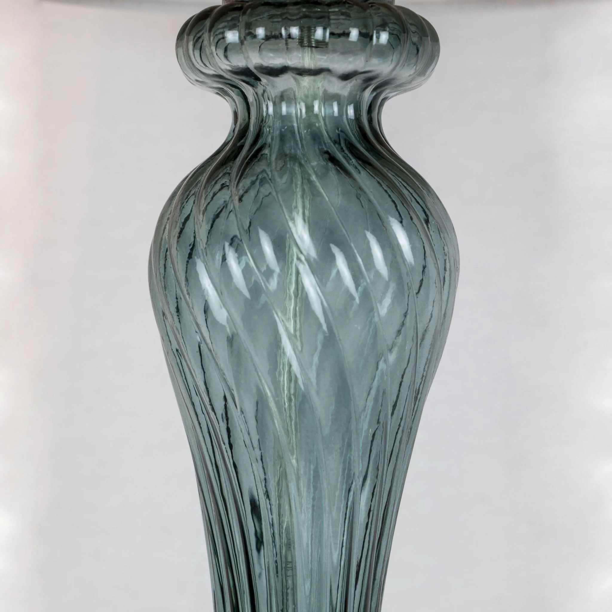 Windsor - Contemporary Table Lamp (Set of 2) - Clear Turquoise / Off White - Image 2