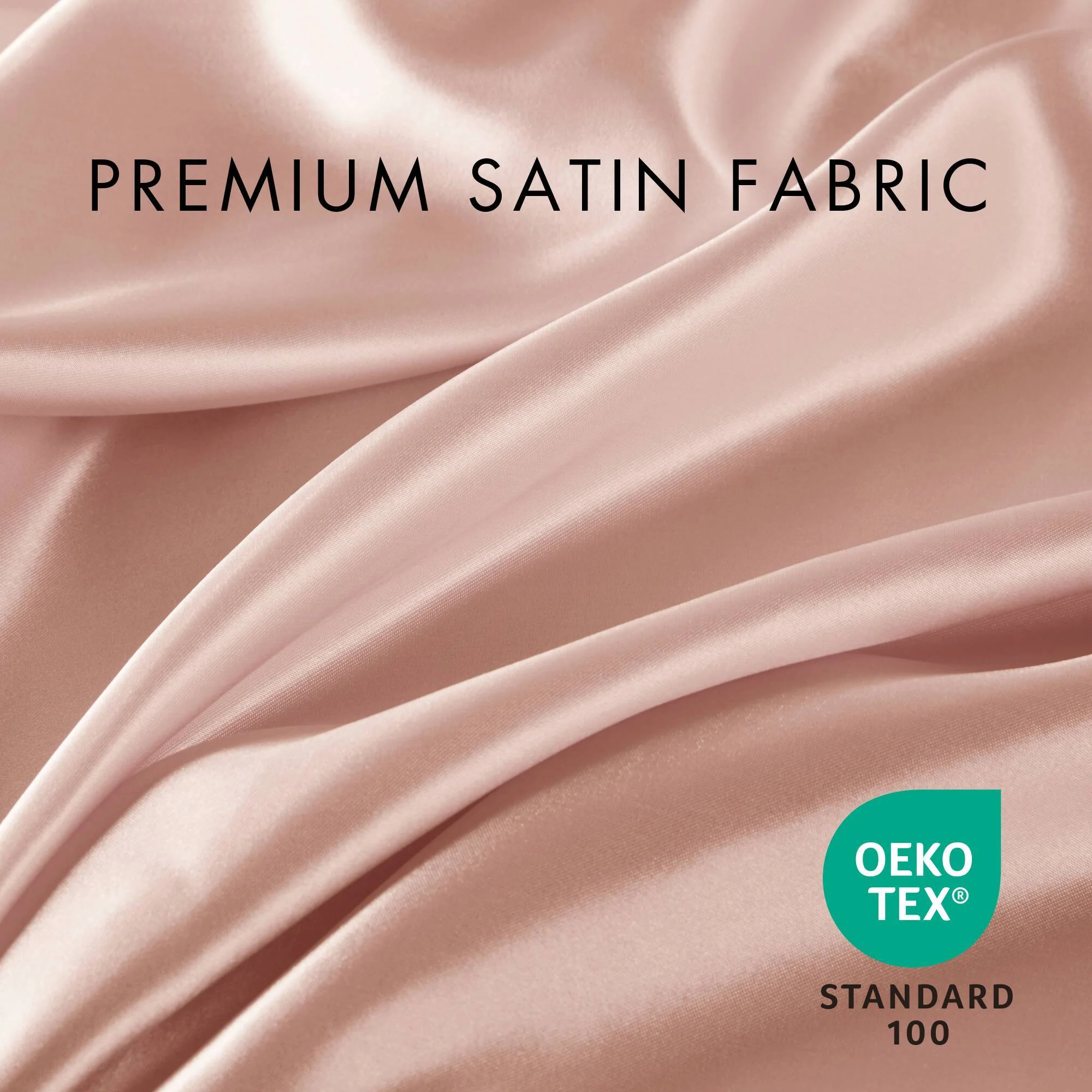 Satin - Wrinkle-Free Luxurious 6-Piece Sheet Set - Blush - Image 4