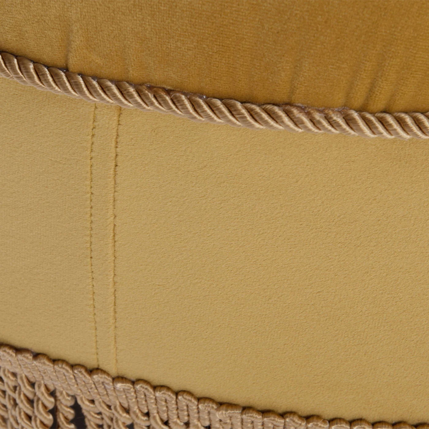 Yolanda - Luxurious Upholstery Round Upholstered Accent Ottoman - Image 4