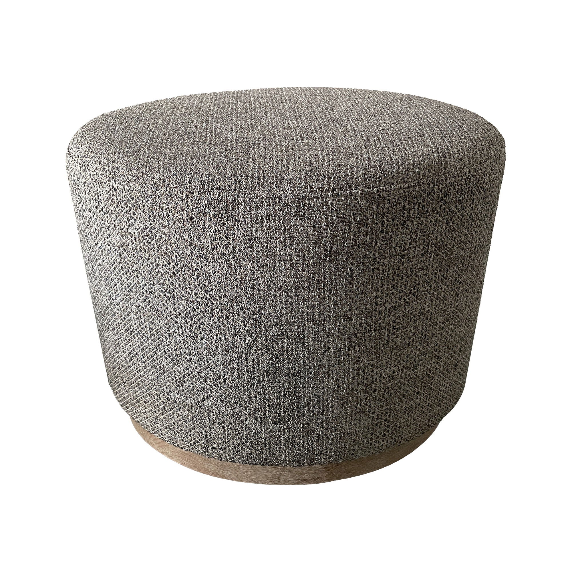 Zoe - Oval Accent Ottoman - Navy / Beige - Image 2
