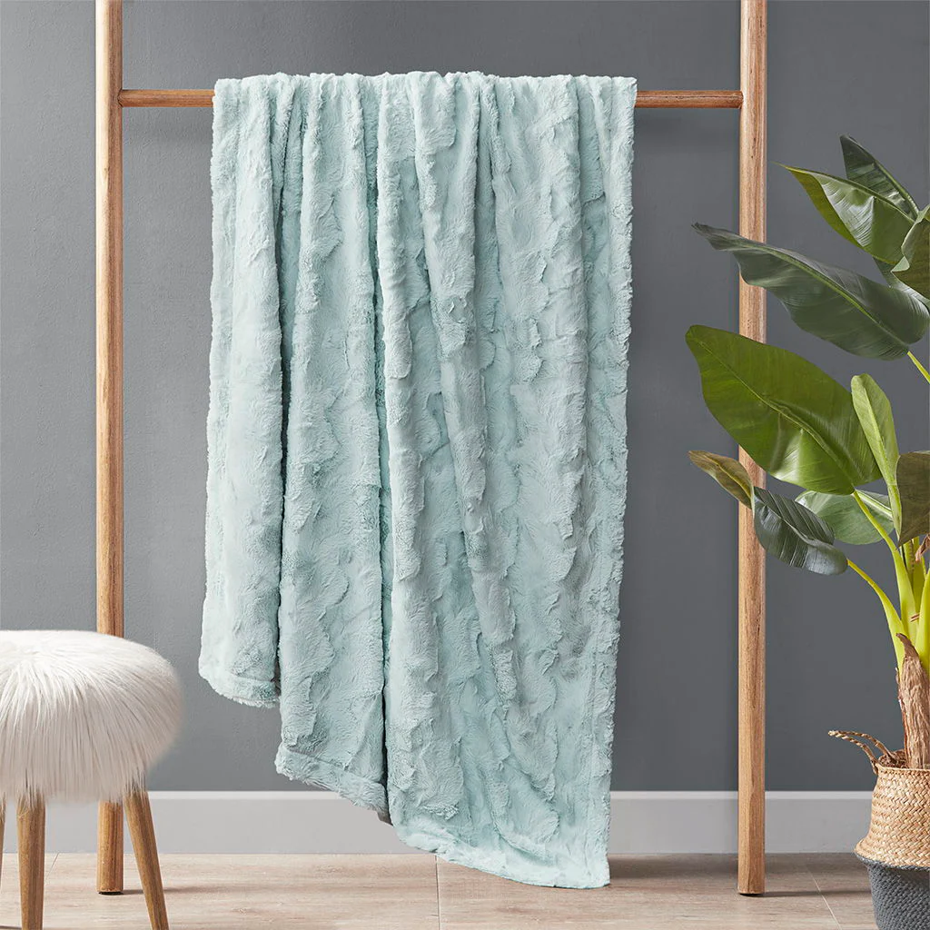 Zuri - Oversized Throw - Aqua - Image 2
