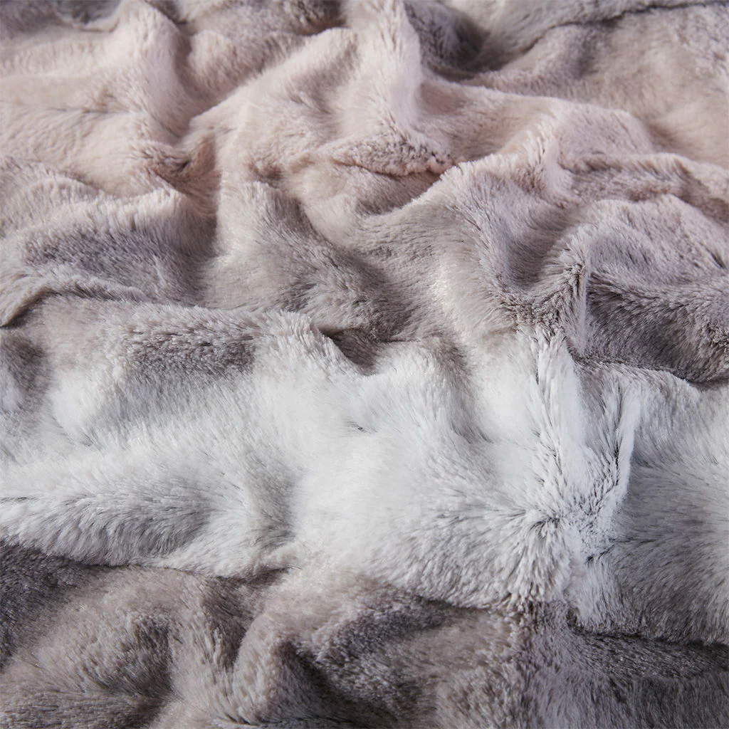 Zuri - Oversized Throw - Blush / Gray - Image 3